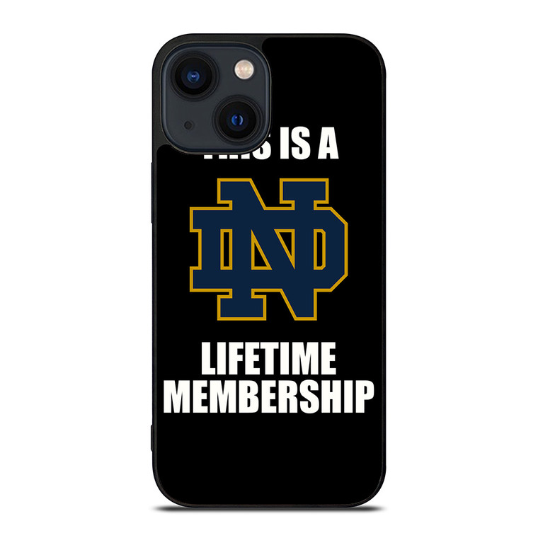 NOTRE DAME FIGHTING IRISH MEMBERSHIP iPhone 14 Plus Case Cover