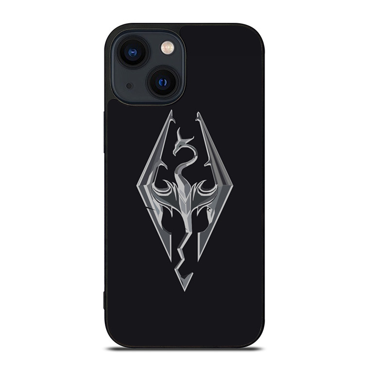 THE ELDER SCROLLS SKYRIM FLAT LOGO iPhone 14 Plus Case Cover