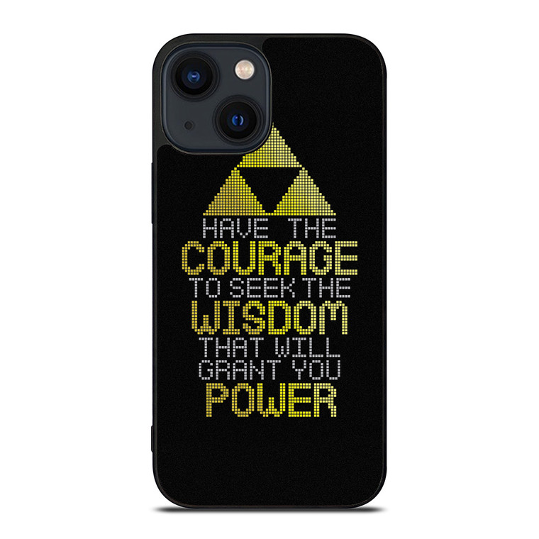 TRIFORCE ZELDA QUOTES iPhone 14 Plus Case Cover