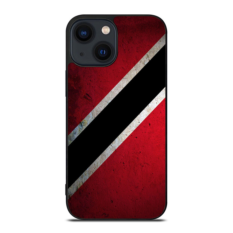 TRINIDAD AND TOBAGO TEXTURED FLAG iPhone 14 Plus Case Cover