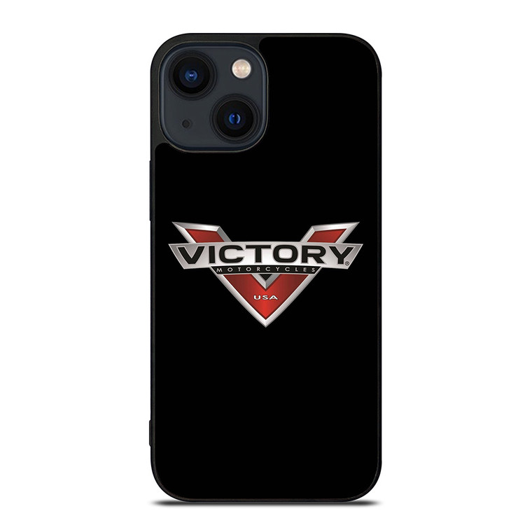 VICTORY MOTORCYCLES USA BLACK iPhone 14 Plus Case Cover
