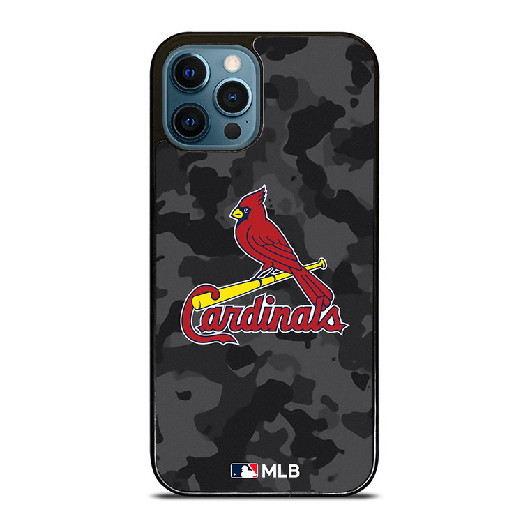 SAINT LOUIS CARDINALS BASEBALL BLACK CAMO iPhone 12 Pro Max Case Cover