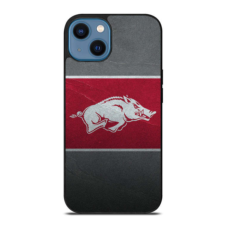ARKANSAS RAZORBACKS FOOTBALL LOGO iPhone 14 Case Cover