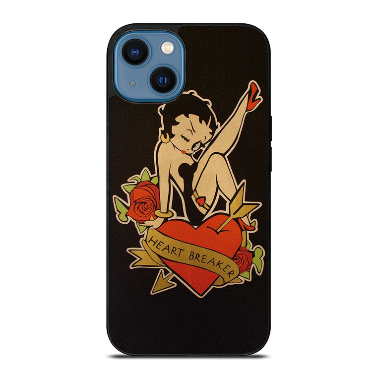 BETTY BOOP HEART BREAKER iPhone 14 Case Cover