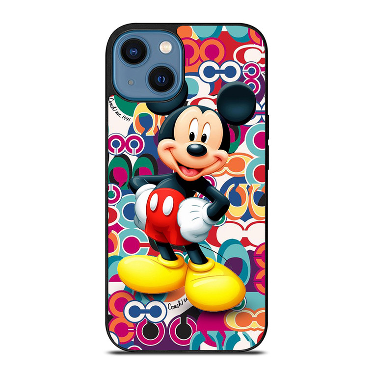 COACH NEW YORK MICKEY MOUSE CUTE iPhone 14 Case Cover