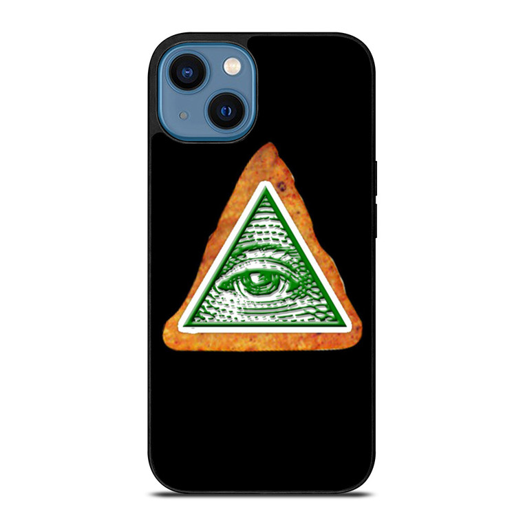 DORITOS CHIPS ILLUMINATI iPhone 14 Case Cover