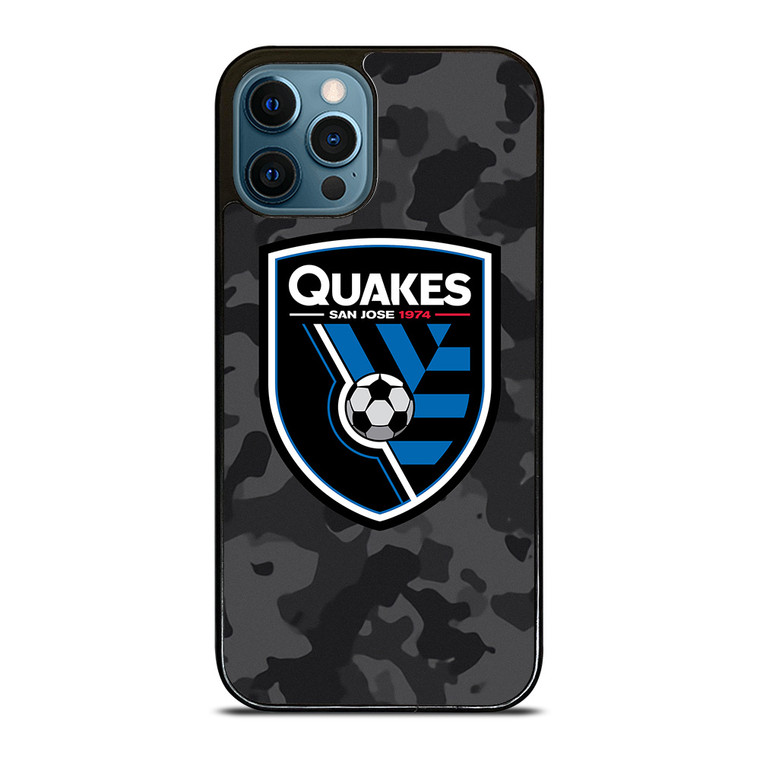 SAN JOSE EARTHQUAKES MLS BLACK CAMO iPhone 12 Pro Max Case Cover