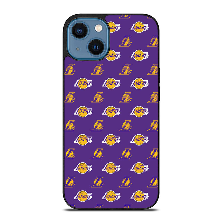 LOS ANGELES LAKERS NBA PATTERN iPhone 14 Case Cover