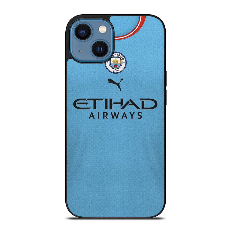 MANCHESTER CITY 2022-23 JERSEY iPhone 14 Case Cover