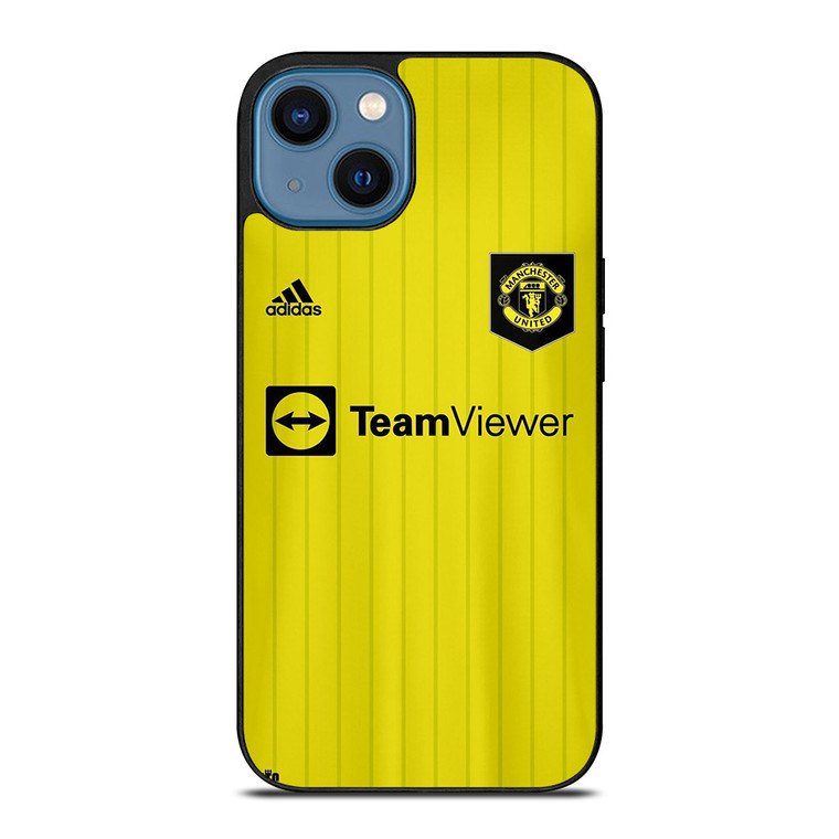 MANCHESTER UNITED GREEN AWAY JERSEY iPhone 14 Case Cover