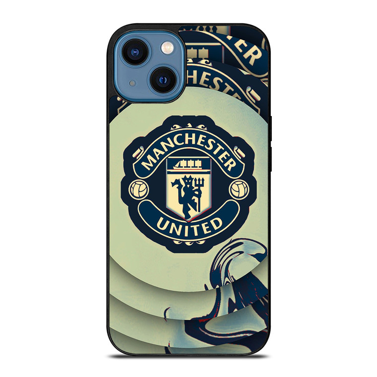MANCHESTER UNITED LOGO SOCCER iPhone 14 Case Cover