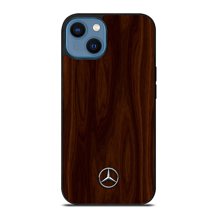MERCEDES BENZ WOOD BROWN iPhone 14 Case Cover