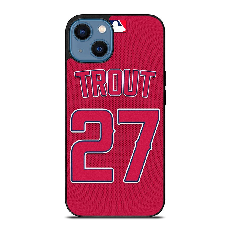 MIKE TROUT LOS ANGELES ANGELS MLB iPhone 14 Case Cover