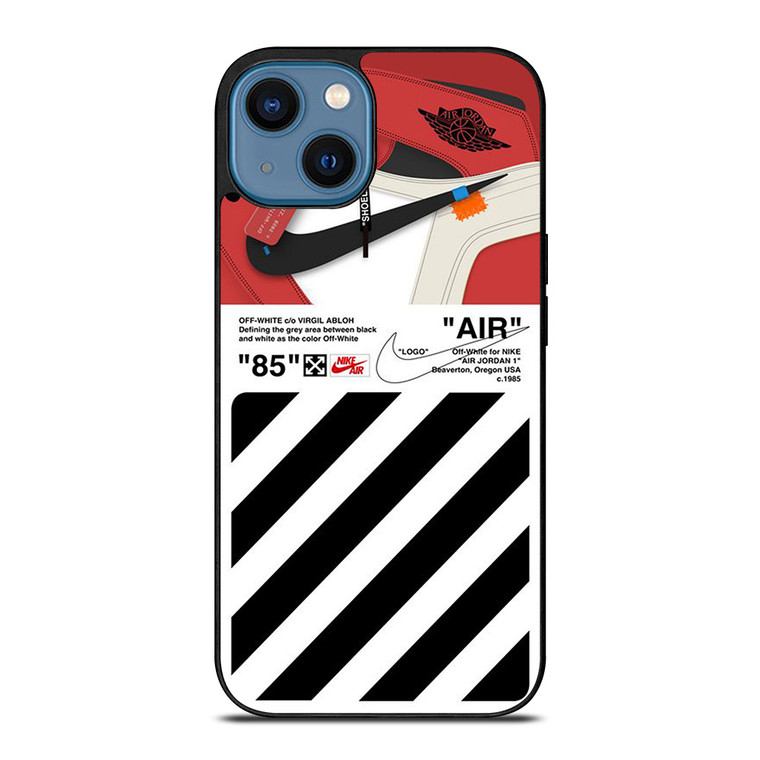 NIKE AIR JORDAN OFFWHITE SHOES iPhone 14 Case Cover