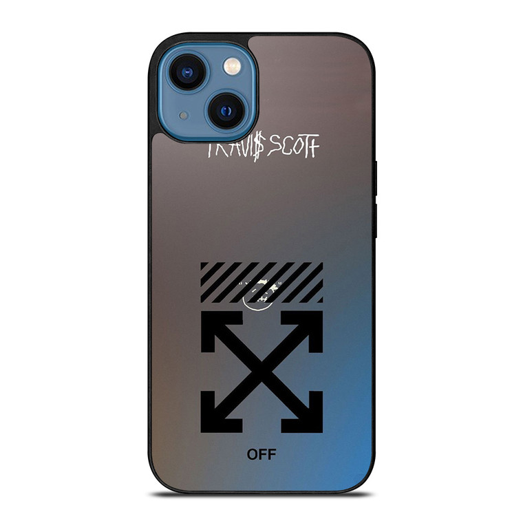 OFF WHITE TRAVIS SCOTT iPhone 14 Case Cover