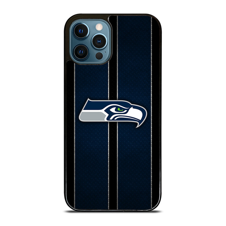 SEATTLE SEAHAWKS NFL METAL STRIPE iPhone 12 Pro Max Case Cover