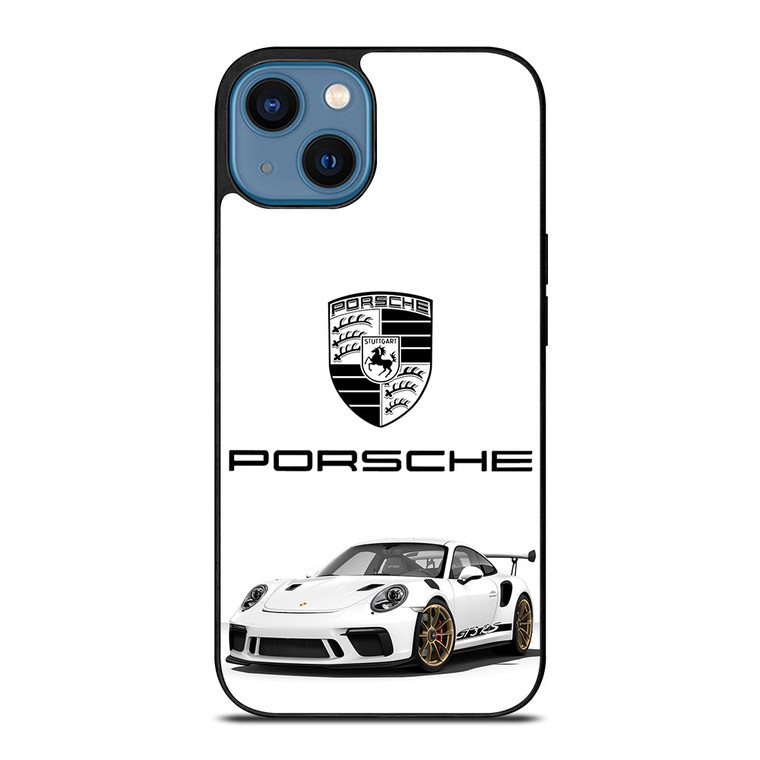PORSCHE GT3 RS WHITE iPhone 14 Case Cover
