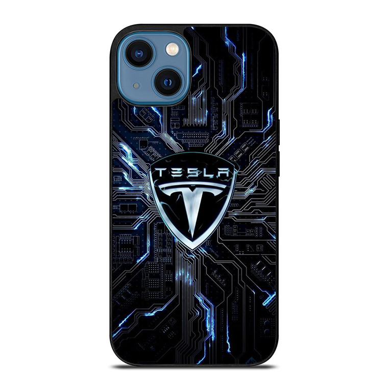 TESLA CAR ENGINE iPhone 14 Case Cover