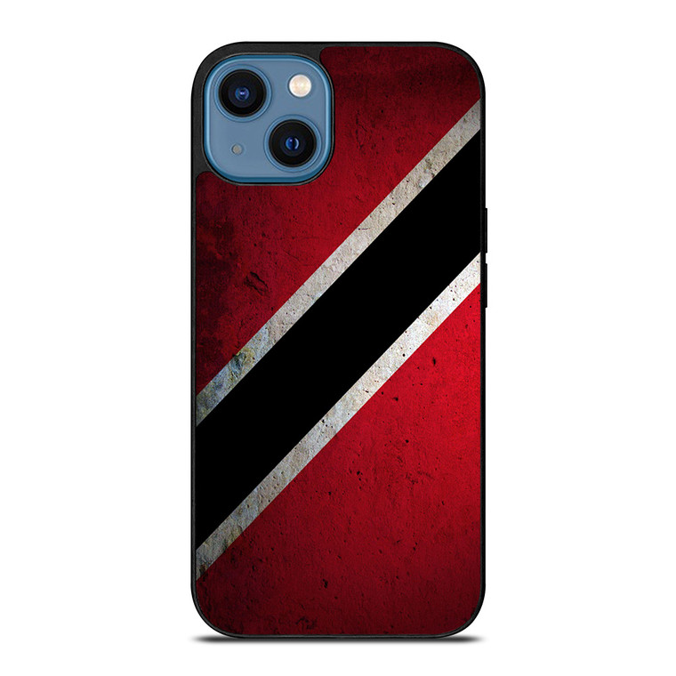 TRINIDAD AND TOBAGO TEXTURED FLAG iPhone 14 Case Cover