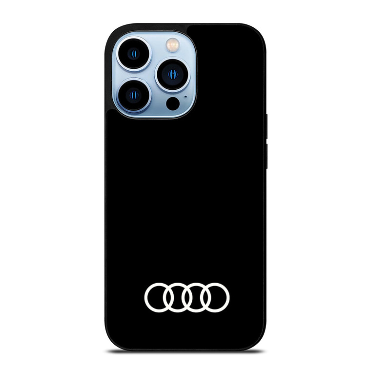 AUDI CAR LOGO BLACK iPhone 13 Pro Max Case Cover