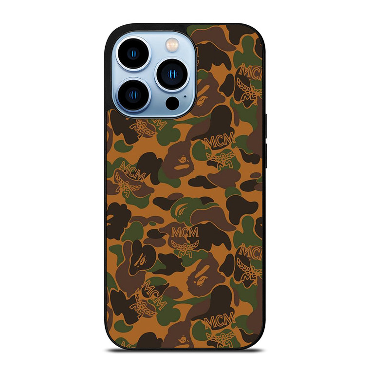 BAPE X MCM WORLDWIDE iPhone 13 Pro Max Case Cover