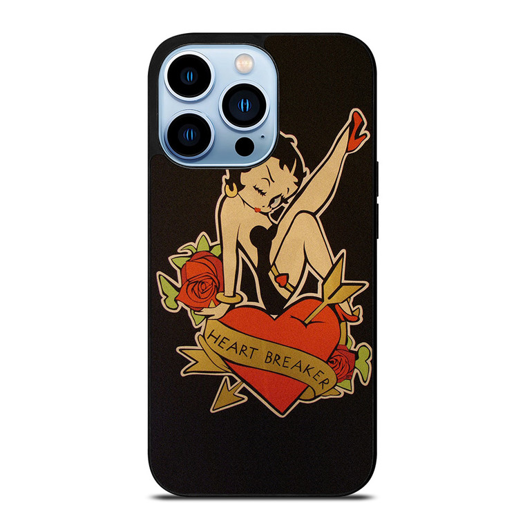 BETTY BOOP HEART BREAKER iPhone 13 Pro Max Case Cover