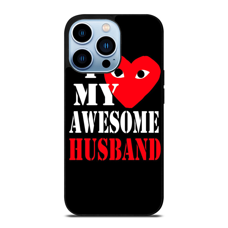 I LOVE MY HUSBAND COMME DES GARCONS iPhone 13 Pro Max Case Cover