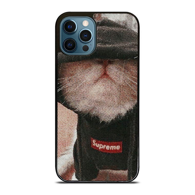 SUPREME CUTE CAT iPhone 12 Pro Max Case Cover