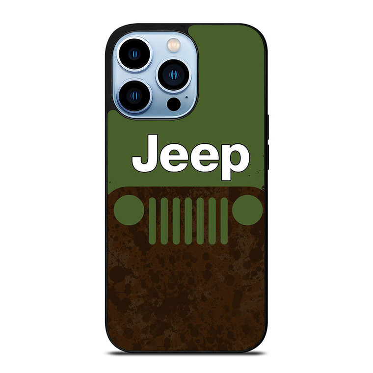 JEEP GREEN RUSTY LOGO iPhone 13 Pro Max Case Cover