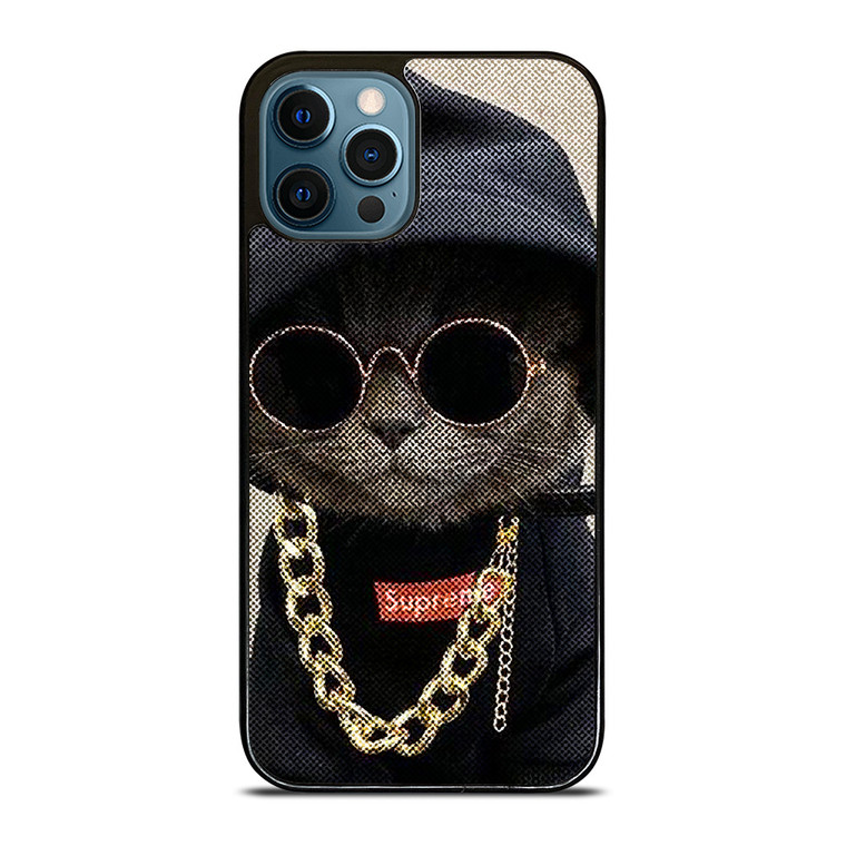 SUPREME SWAG CAT iPhone 12 Pro Max Case Cover