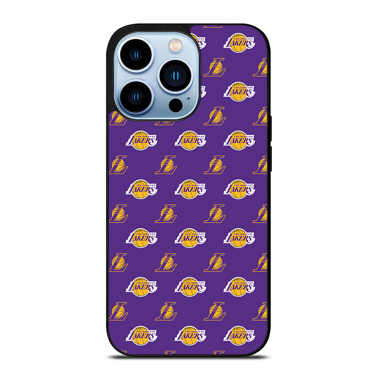LOS ANGELES LAKERS NBA PATTERN iPhone 13 Pro Max Case Cover