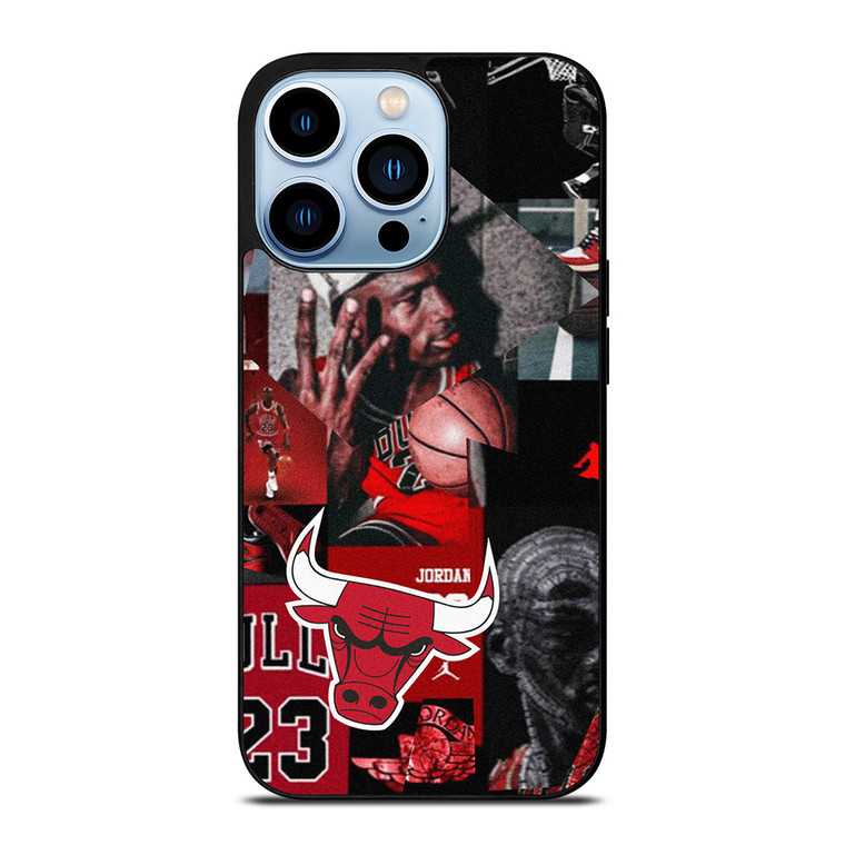 MICHAEL JORDAN CHICAGO BULLS COLLAGE iPhone 13 Pro Max Case Cover