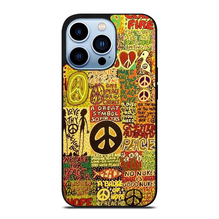 PEACE TAPESTRY PATTERN iPhone 13 Pro Max Case Cover