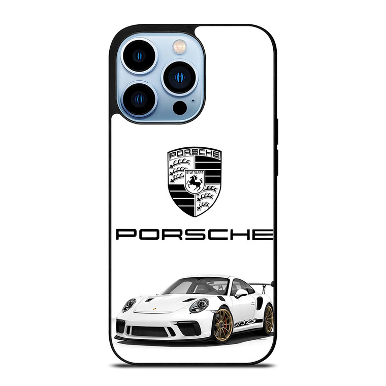 PORSCHE GT3 RS WHITE iPhone 13 Pro Max Case Cover