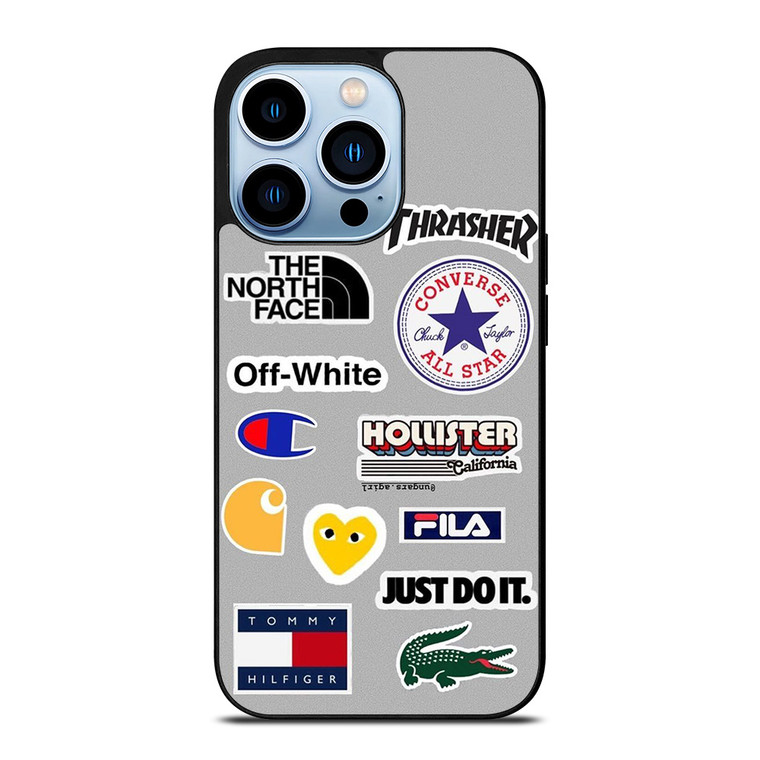 SKATEBOARD BRAND STICKER COLLAGE iPhone 13 Pro Max Case Cover