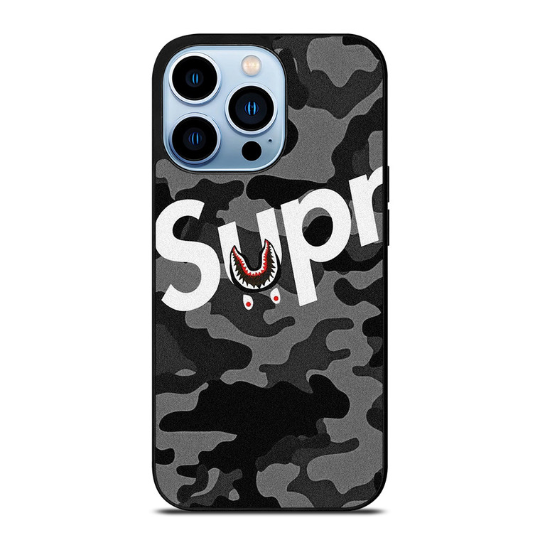 SUPREME BAPE SHARK iPhone 13 Pro Max Case Cover