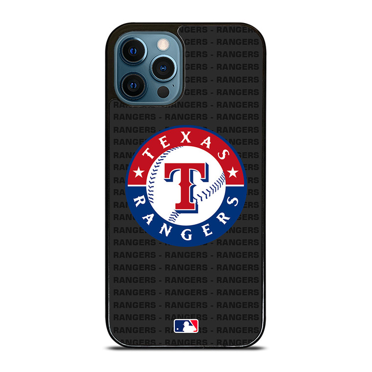 TEXAS RANGERS BASEBALL BLACK iPhone 12 Pro Max Case Cover