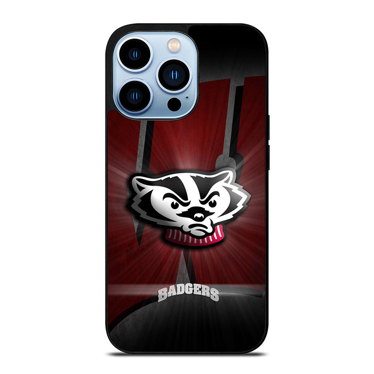 WISCONSIN BADGERS FOOTBALL LOGO iPhone 13 Pro Max Case Cover