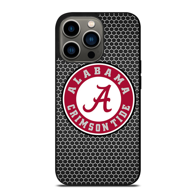 ALABAMA CRIMSON TIDE FOOTBALL METAL iPhone 13 Pro Case Cover