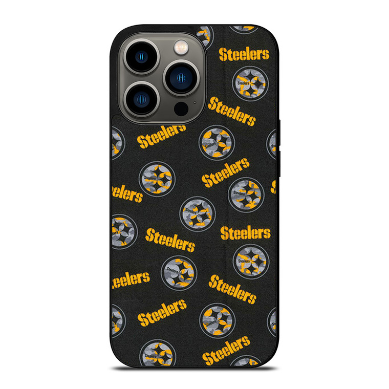 PITTSBURGH STEELERS FOOTBALL PATTERN iPhone 13 Pro Case Cover