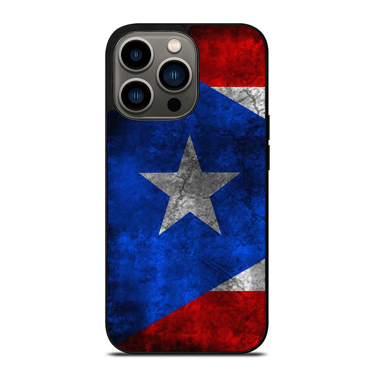 PUERTO RICO RUSTY FLAG iPhone 13 Pro Case Cover
