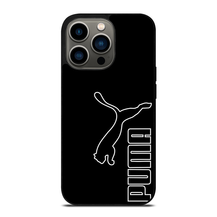 PUMA LOGO BLACK iPhone 13 Pro Case Cover