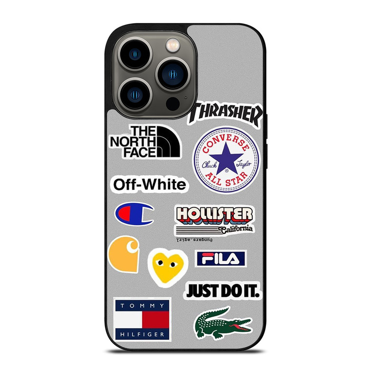 SKATEBOARD BRAND STICKER COLLAGE iPhone 13 Pro Case Cover