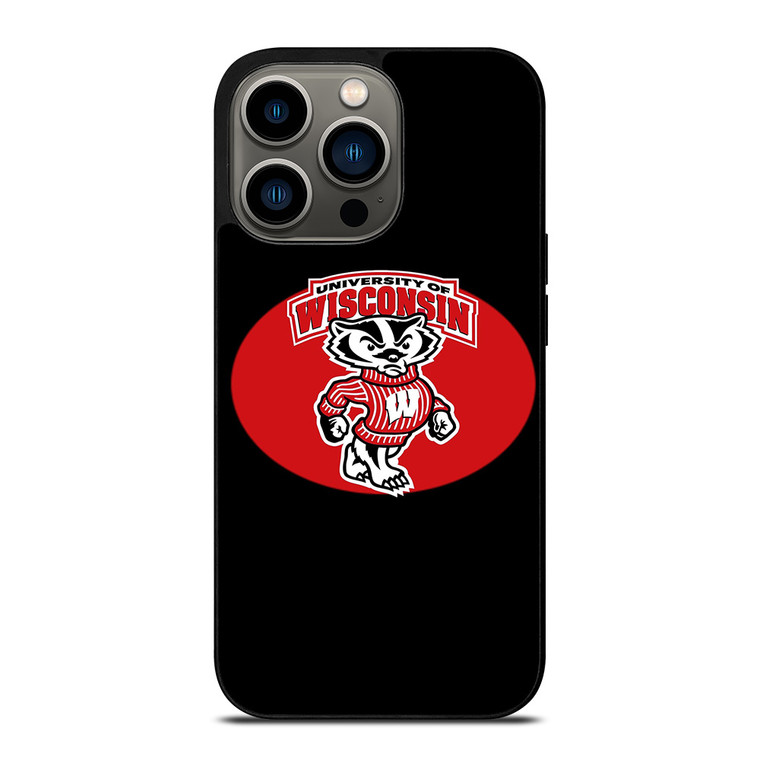 UNIVERSITY OF WISCONSIN ICON iPhone 13 Pro Case Cover
