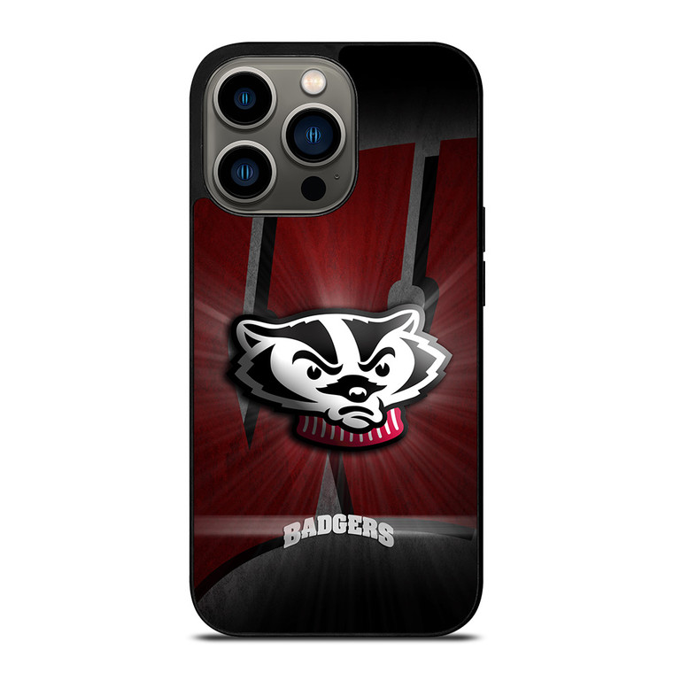 WISCONSIN BADGERS FOOTBALL LOGO iPhone 13 Pro Case Cover