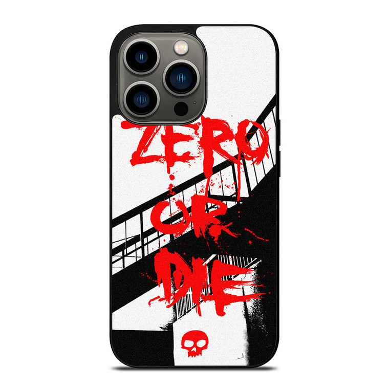 ZERO SKATEBOARDS SLOGAN iPhone 13 Pro Case Cover