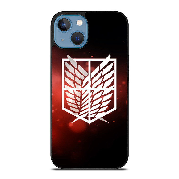 ATTACK ON TITAN LOGO RED iPhone 13 Case Cover