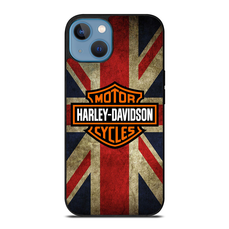 HARLEY DAVIDSON BRITISH UNION JACK iPhone 13 Case Cover