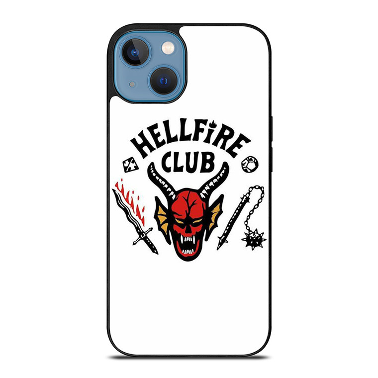HELLFIRE CLUB STRANGER THING WHITE iPhone 13 Case Cover