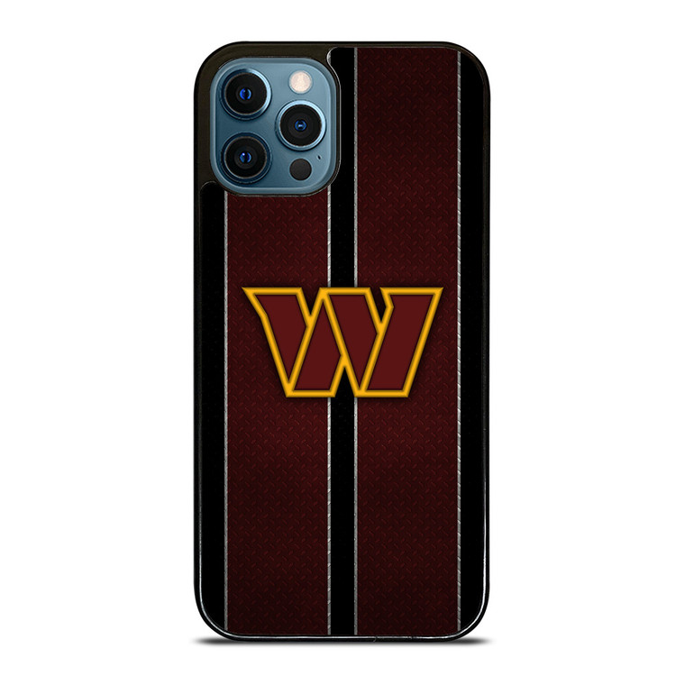 WASHINGTON COMMANDERS NFL METAL STRIPE iPhone 12 Pro Max Case Cover